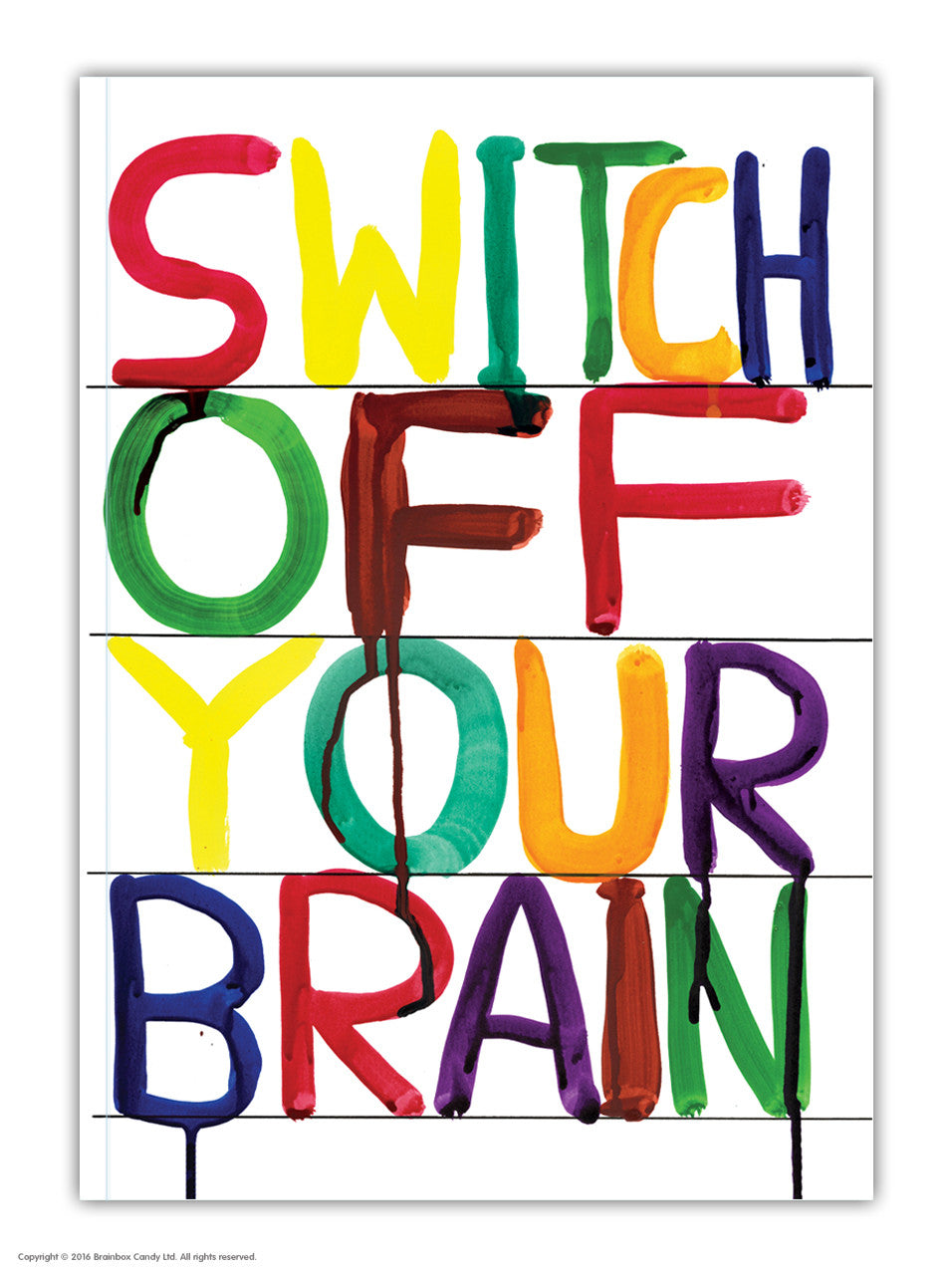 Switch Off Your Brain A6 Notebook