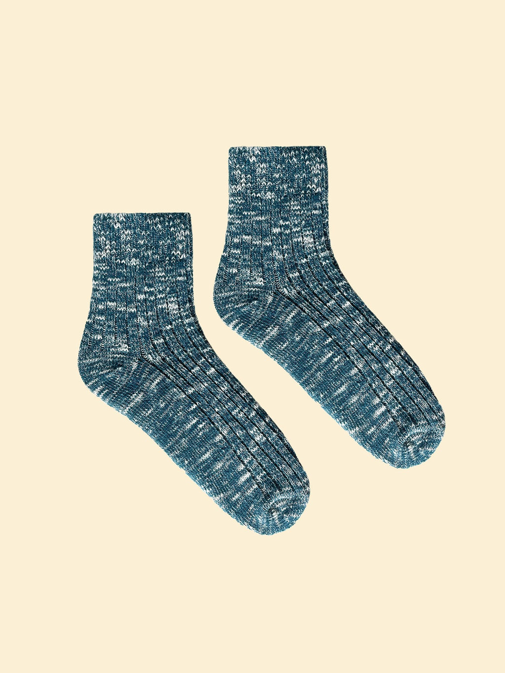 Blue Chunky Knit Socks