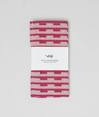 Stripes Burgundy/Natural Napkin Set