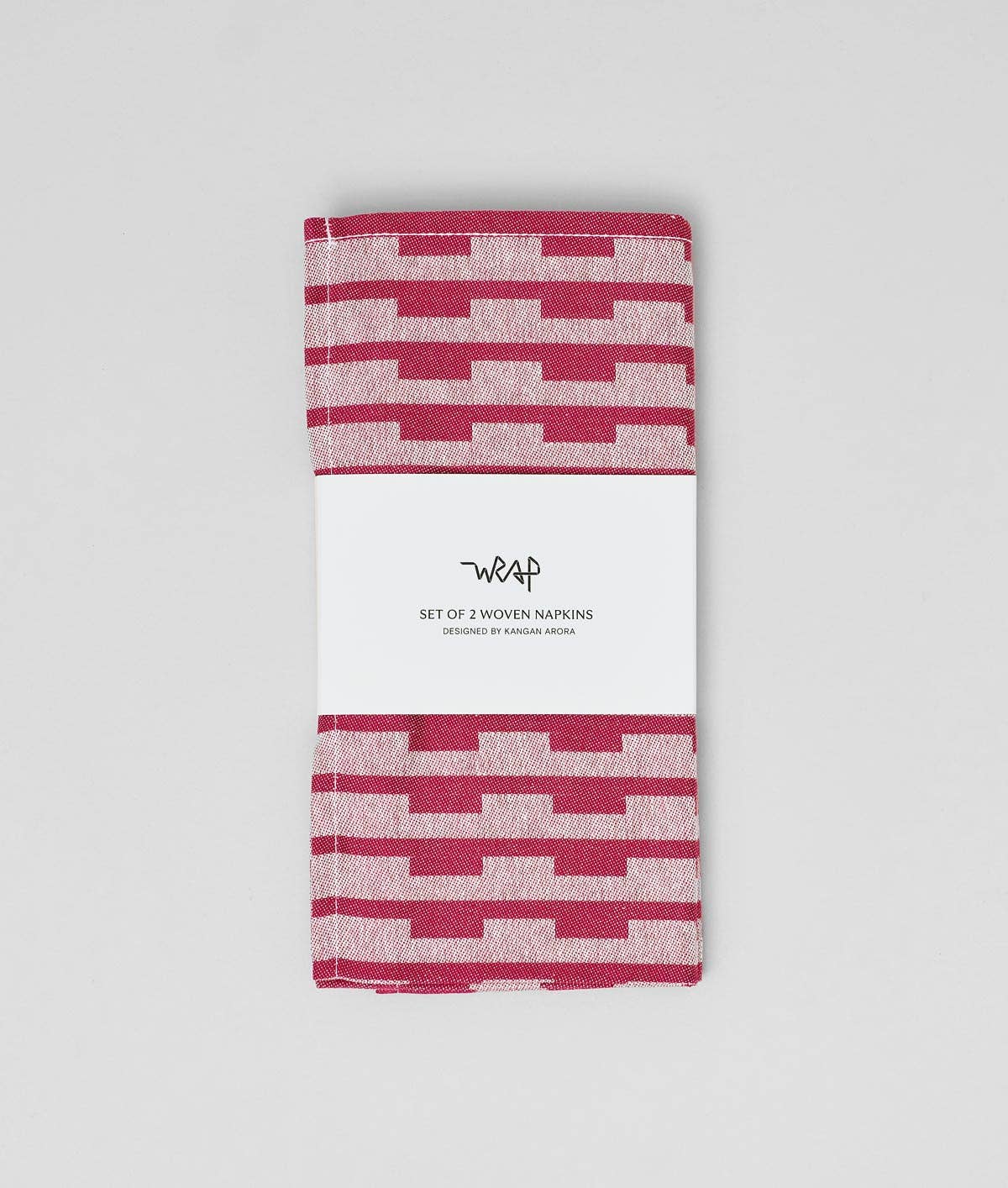 Stripes Burgundy/Natural Napkin Set