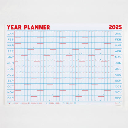 2025 Year Planner - Landscape View