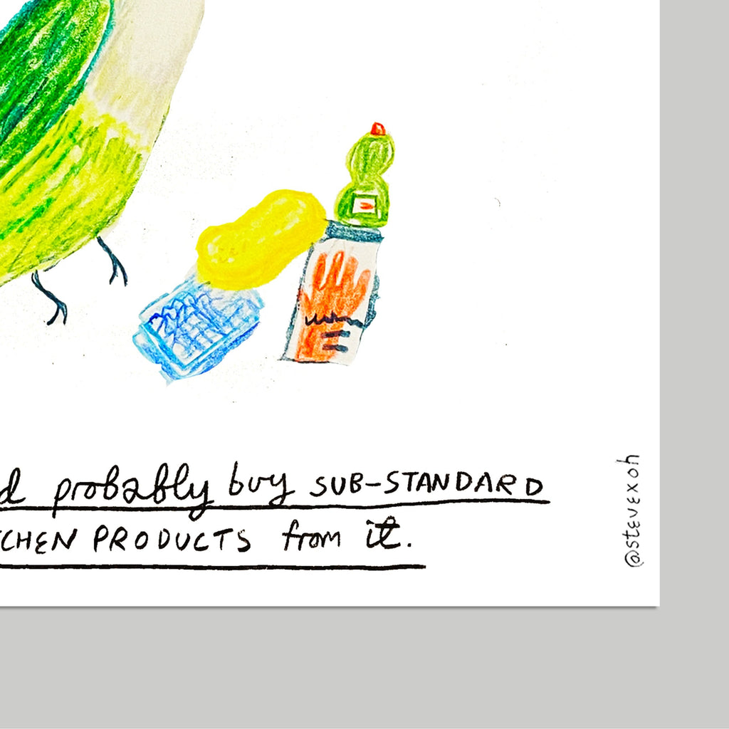 The Ruby-Throated Hummingbird Print