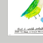 The Ruby-Throated Hummingbird Print