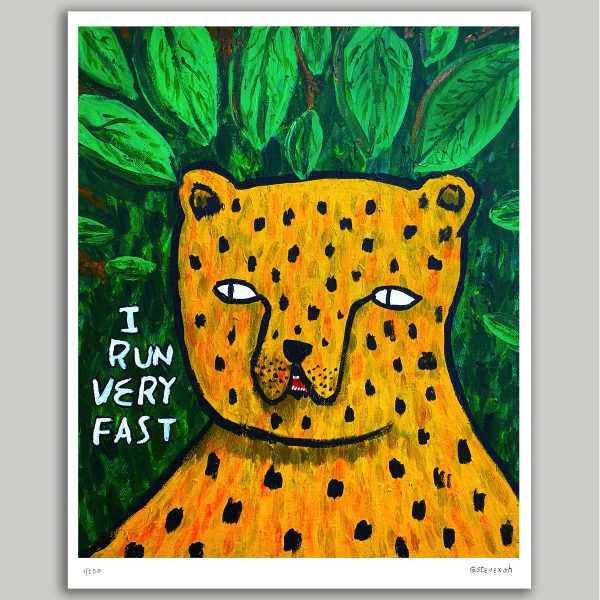 I run very fast (Large limited edition print)