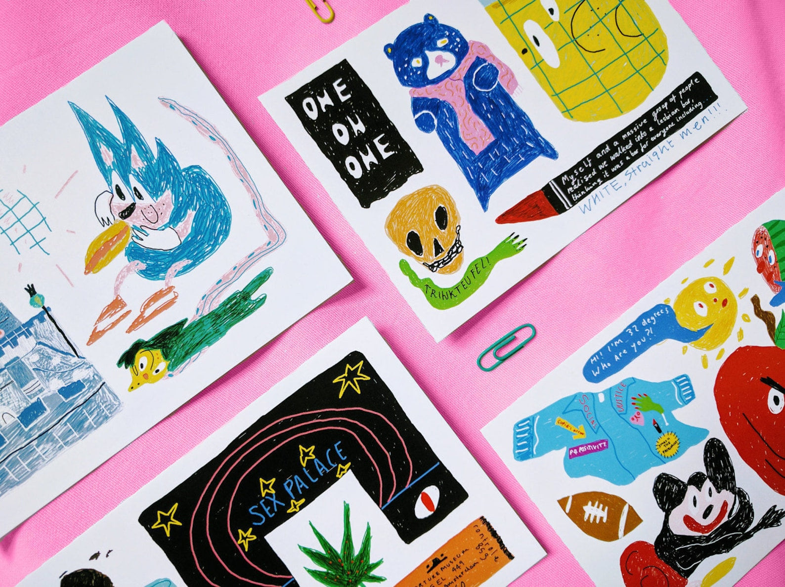 Autobiographical Travels Postcard - Berlin