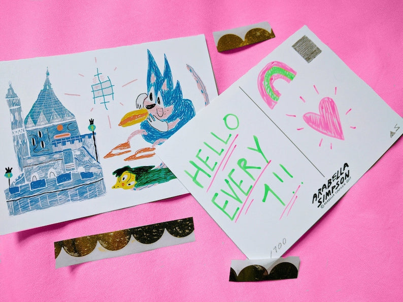 Autobiographical Travels Postcard - Berlin