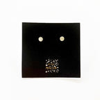 Tiny silver circle studs