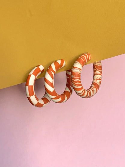 Teracotta and Cream Hoops