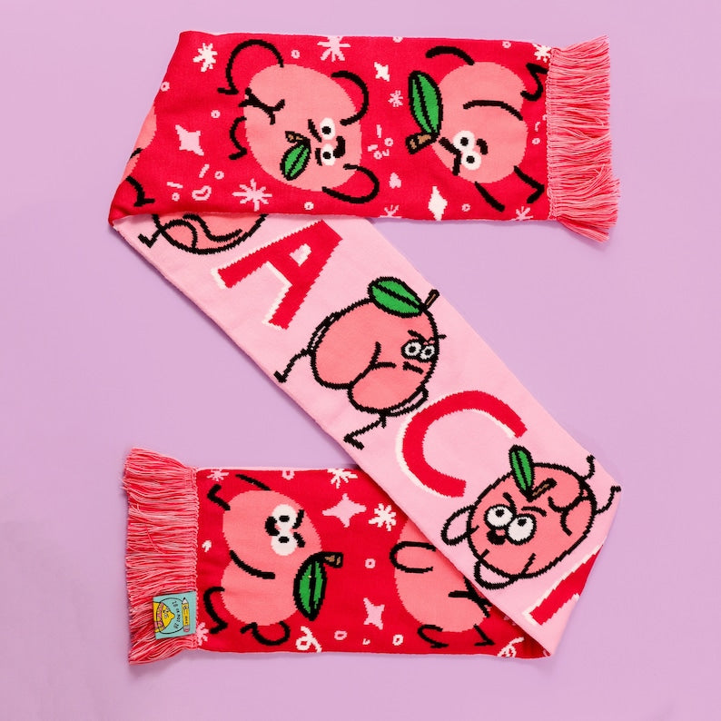 Lil' Peach Scarf Cute Pink Peaches-Neighbourhood Store 
