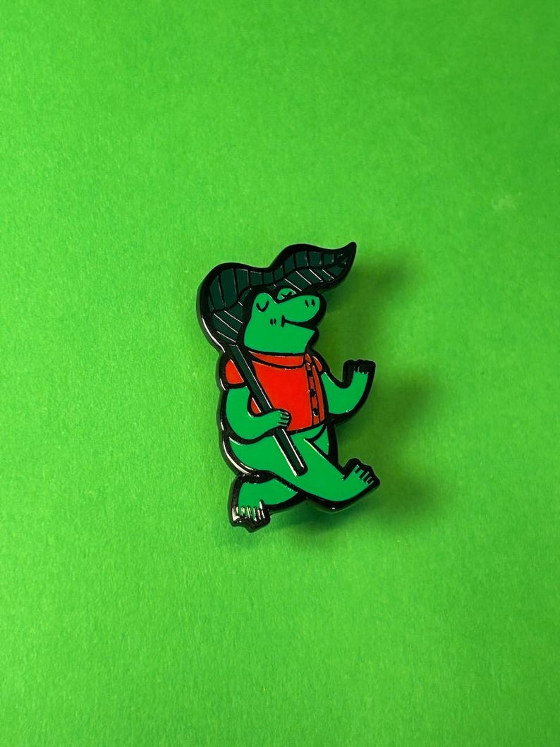 Turnip  + Bramble The Frog Pin