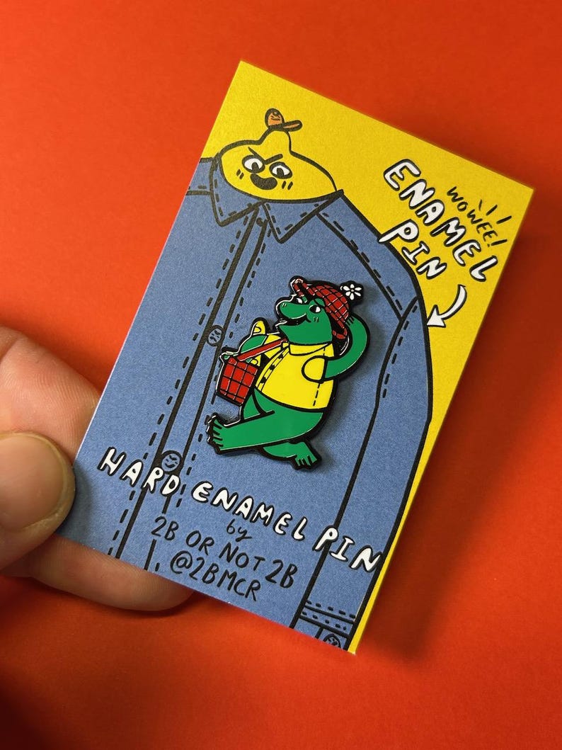 Turnip  + Bramble The Frog Pin