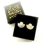 Brass Art Deco Studs
