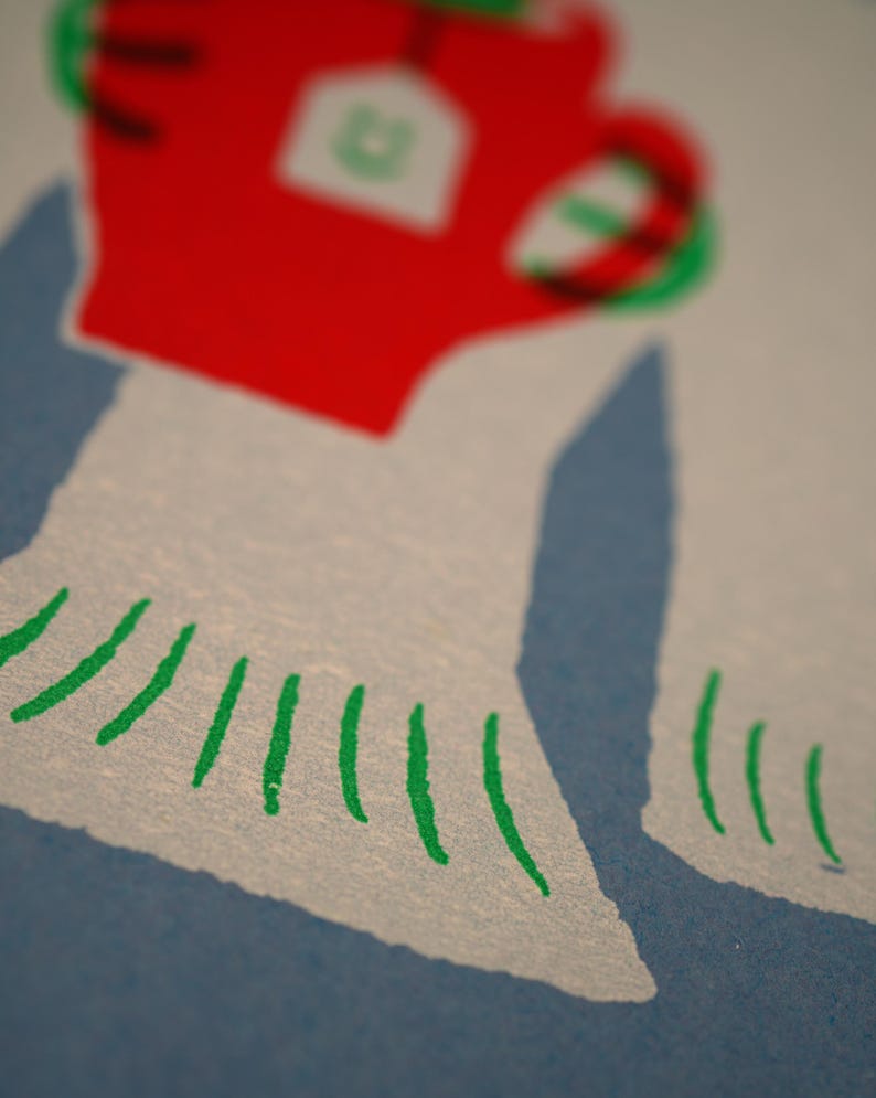 Mini Handprinted Bird