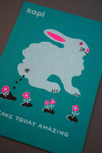 Mini Handprinted Rabbit