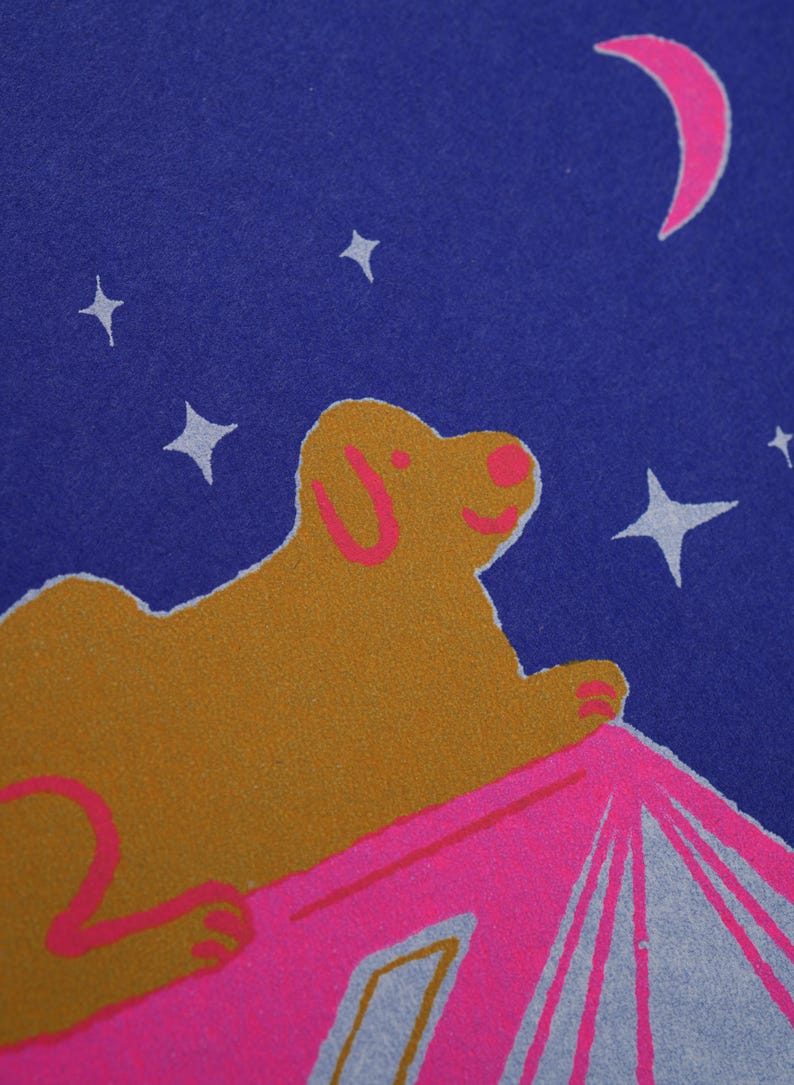 Mini Handprinted Dog