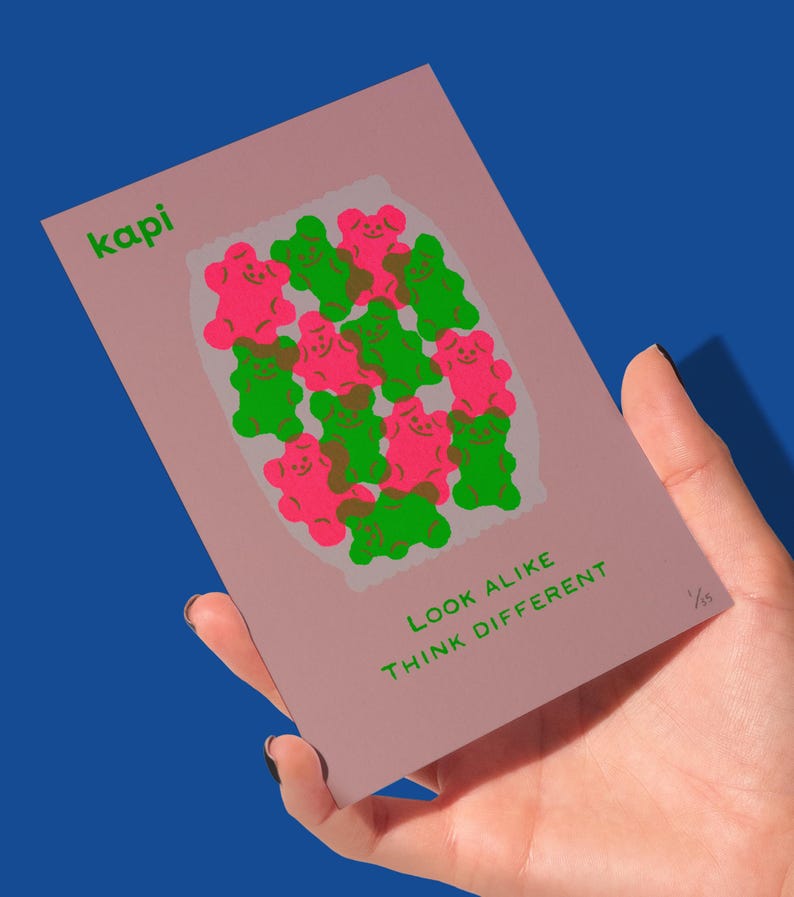 Mini Handprinted Gummy Bears