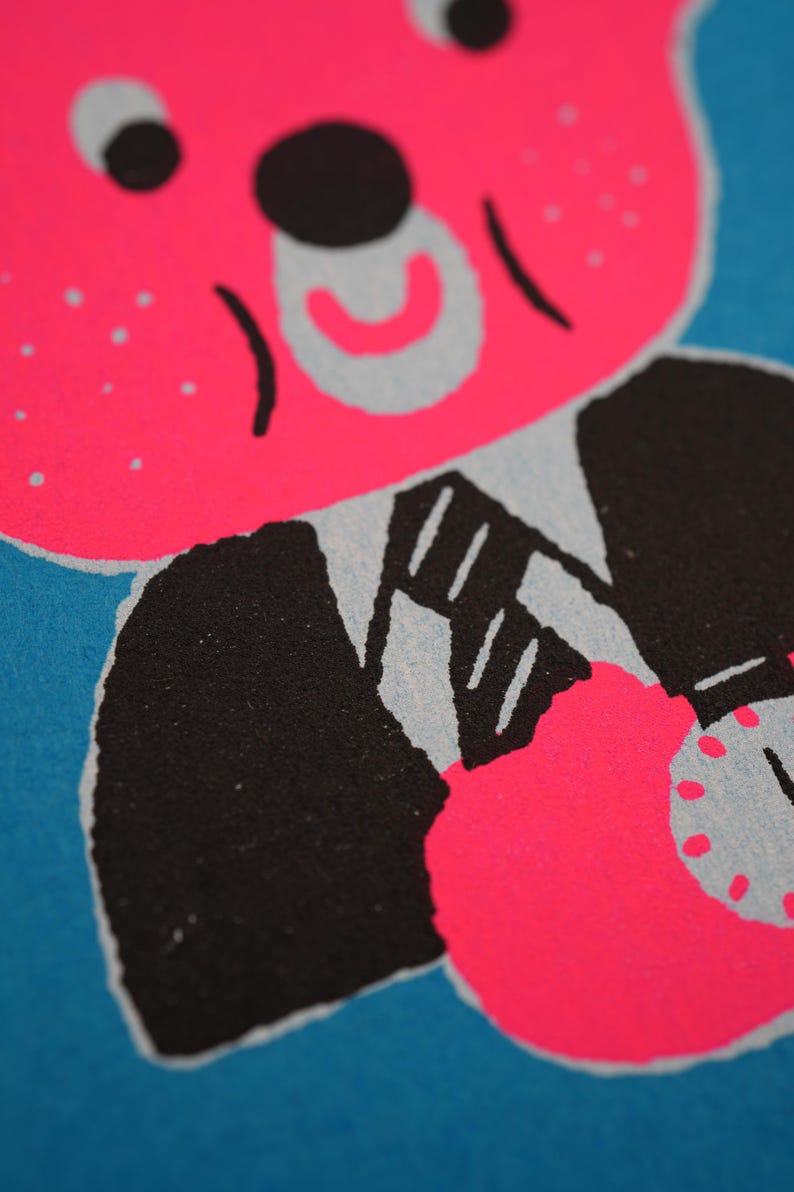 Mini Handprinted Bear