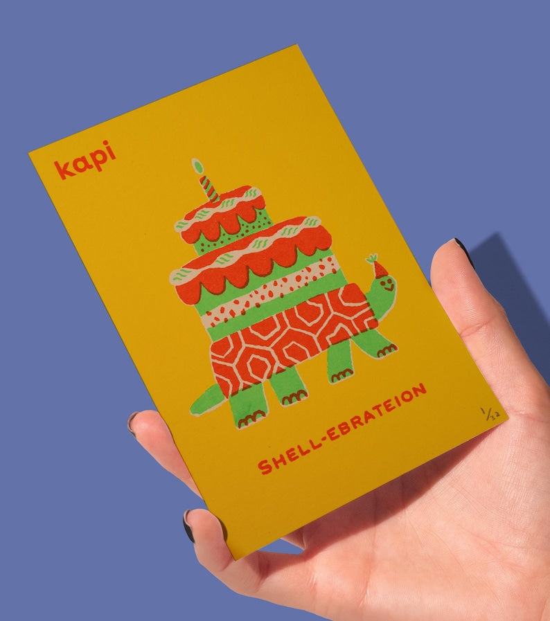 Mini Handprinted Tortoise