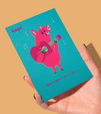 Mini Handprinted Pig