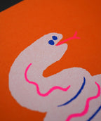 Mini Handprinted Snake