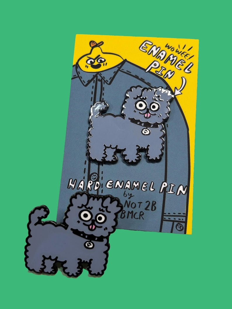 Fluffy Dog Pin