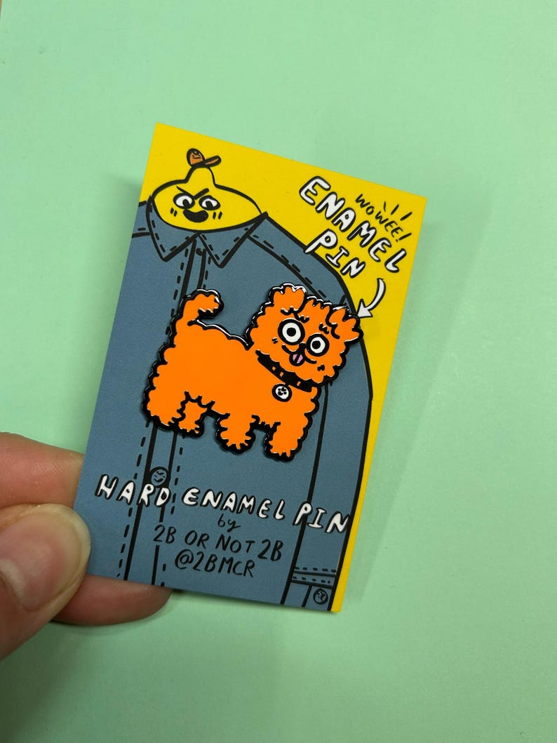 Fluffy Dog Pin