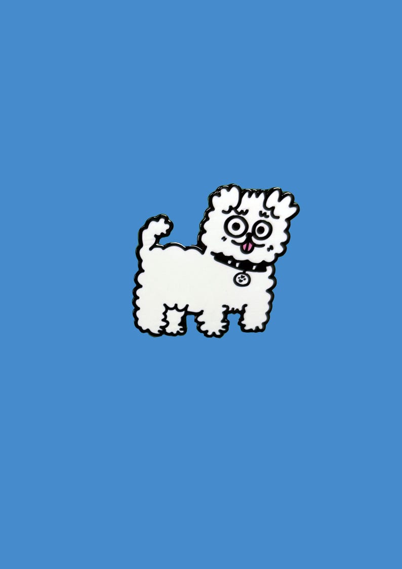 Fluffy Dog Pin