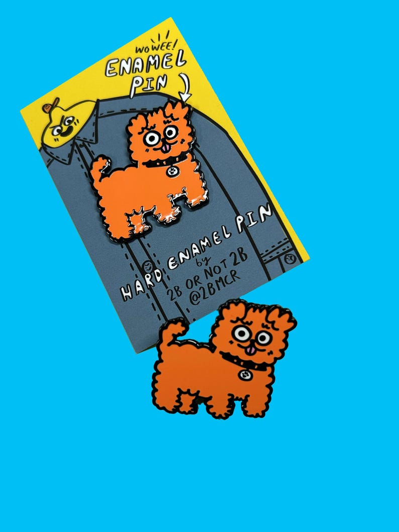 Fluffy Dog Pin