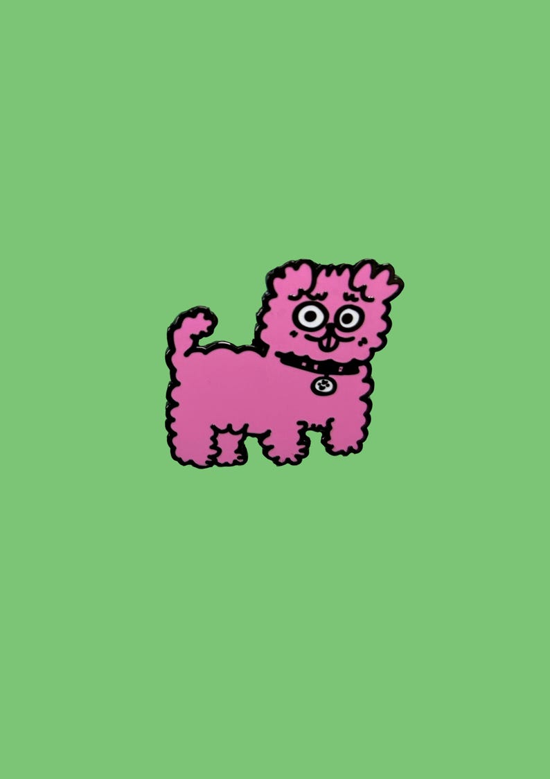 Fluffy Dog Pin