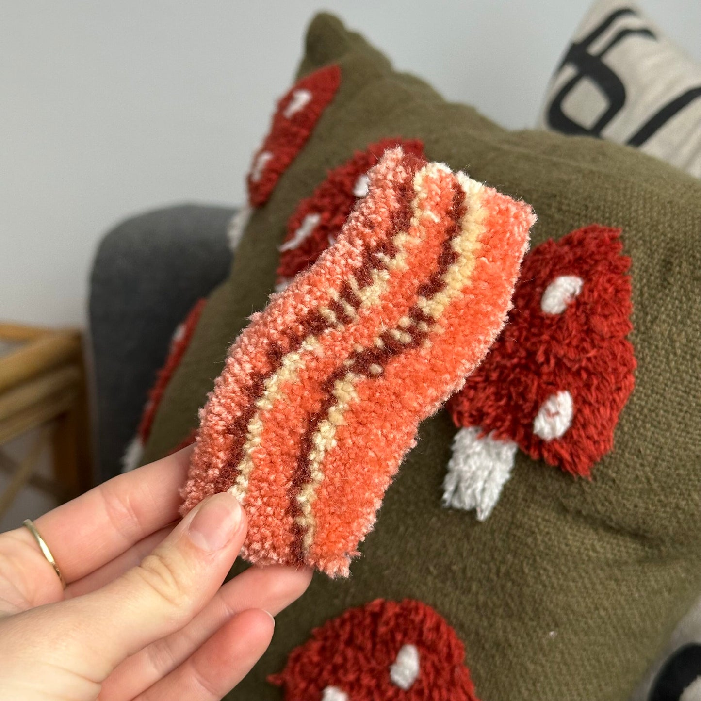 Tufted Bacon Magnet