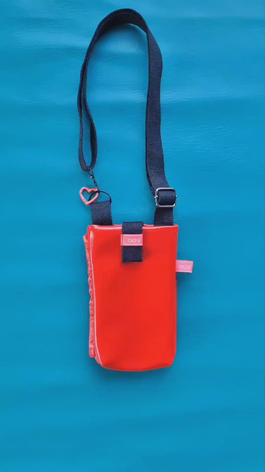 Where is my phone? Shopper Bag in Red Patent