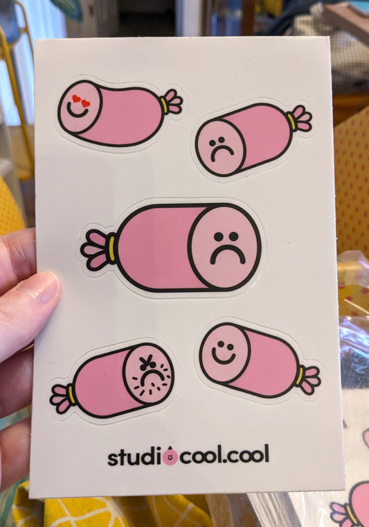 Emotional Sausage Sticker Sheet