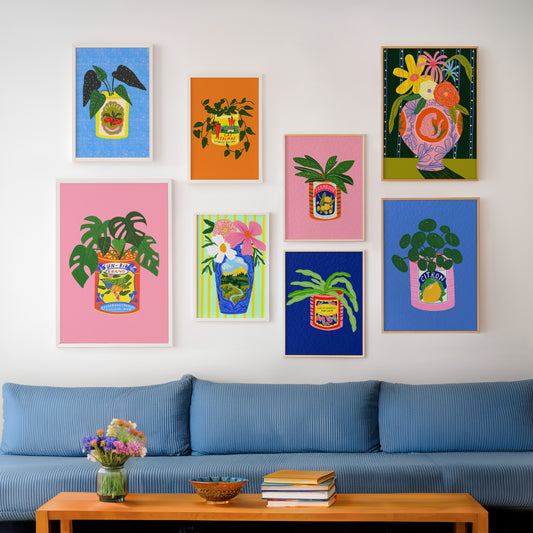 Vintage Tins & Plants