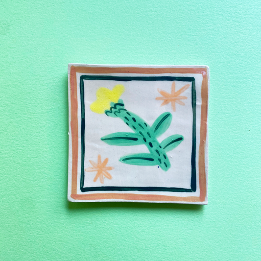 Wildflower Ceramic Tiles - Daffodil