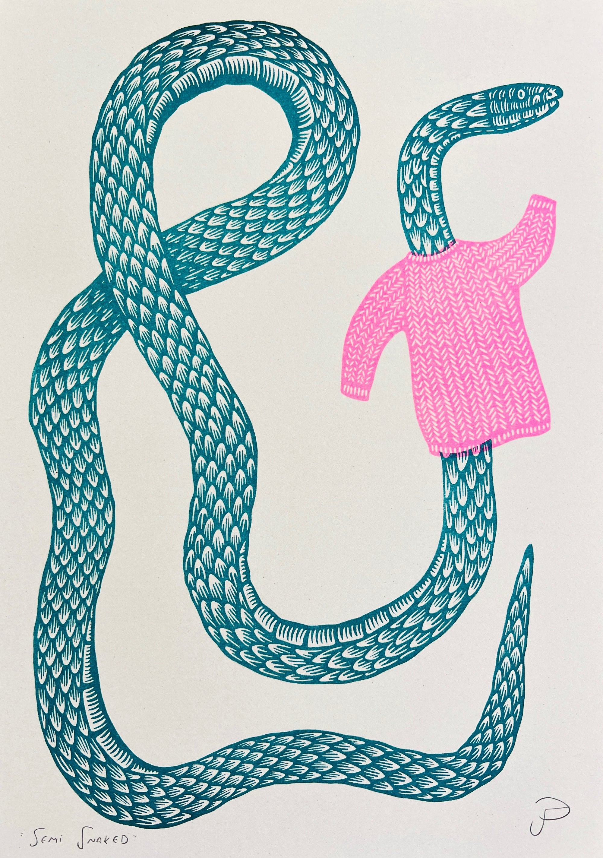 Semi Snaked - Riso Print-Neighbourhood Store 