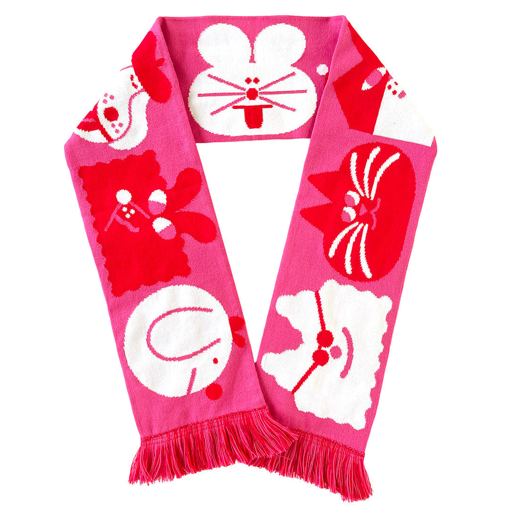 YUK FUN Pink Scarf-Neighbourhood Store 