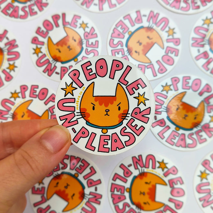 People Un-pleaser Grumpy Cat Vinyl Sticker-Neighbourhood Store 