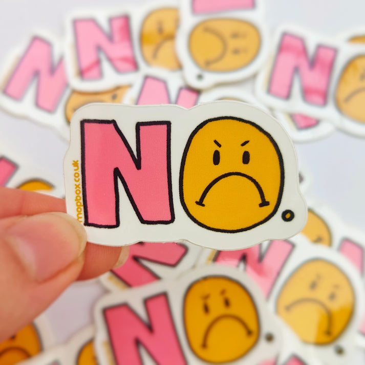 NO Grumpy Vinyl Sticker-Neighbourhood Store 