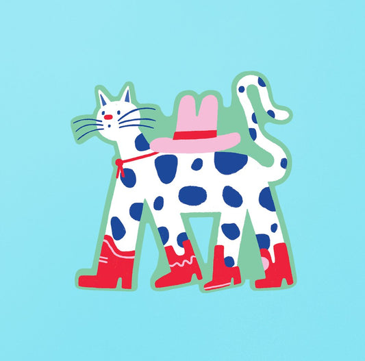 Cowboy Cat Sticker