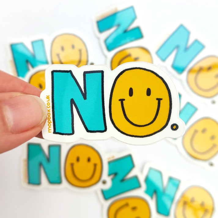 NO Smiley Vinyl Sticker-Neighbourhood Store 