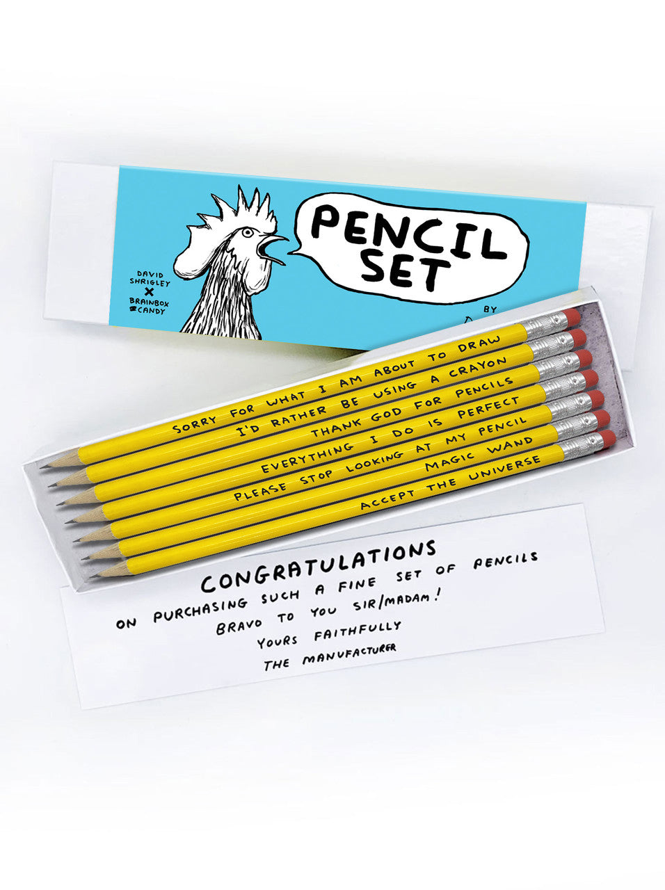 Pencil Box - Various David Shrigley