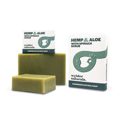 Hemp & Aloe with Spinach Scrub Soap