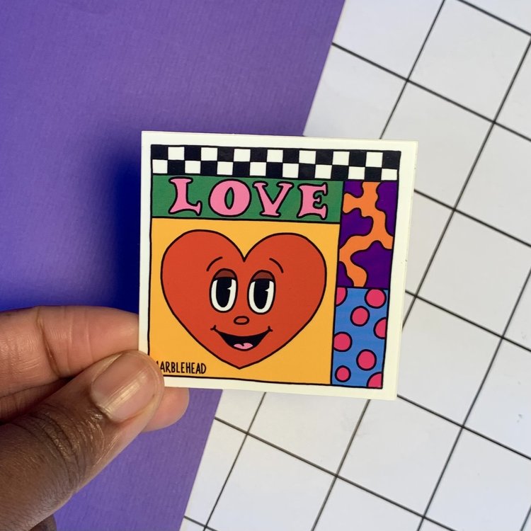 LOVE Heart Sticker-Neighbourhood Store 