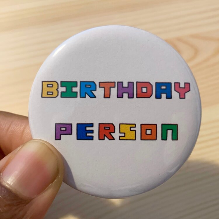 Birthday Person Badge Card