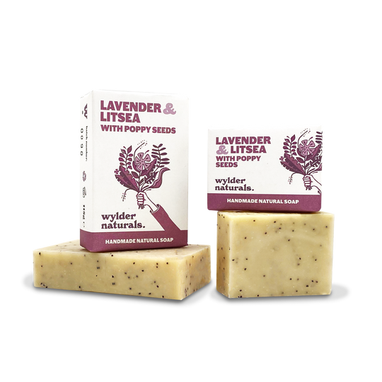 lavender poppy seed soap Lavender & Litsea with Poppy Seeds Soap – Neighbourhood Store