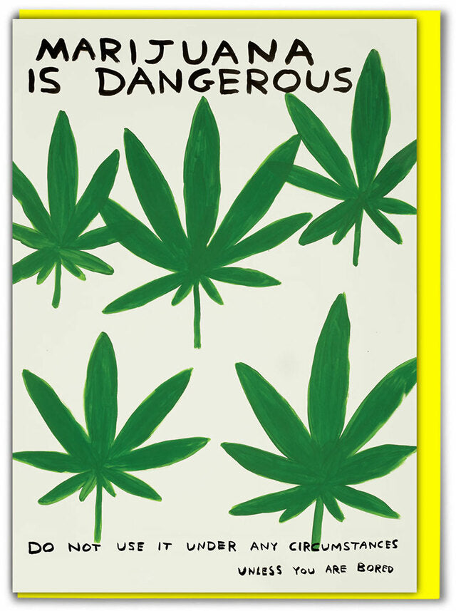 Marijuana is Dangerous David Shrigley