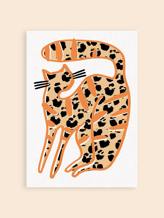 Wild Cat A4 Print
