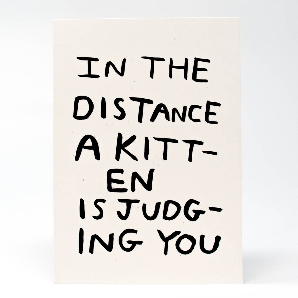 KITTEN JUDGING YOU POSTER-Neighbourhood Store 