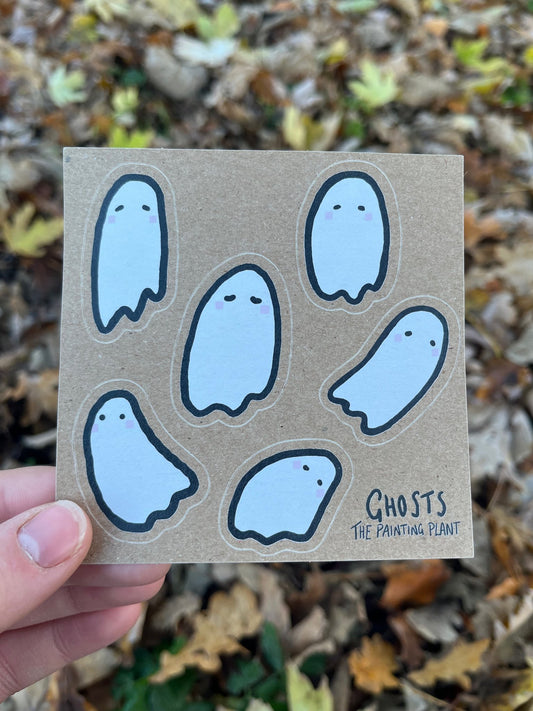 Ghosts sticker sheet