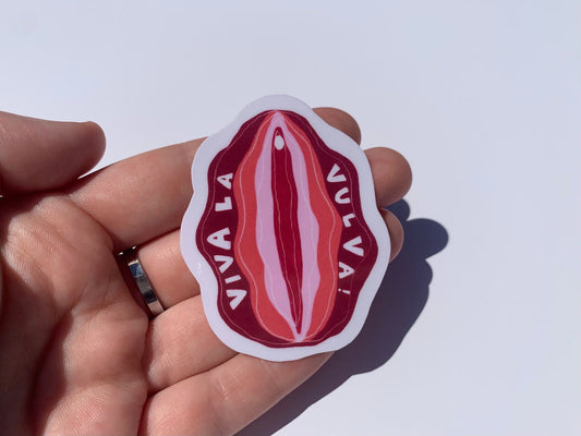Viva la vulva small sticker